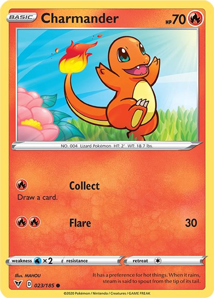 Charmander 023  - Reverse Holofoil SWSH04 Vivid Voltage - Common