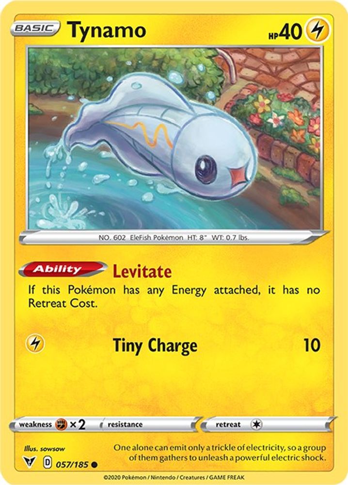 Tynamo 057  - Reverse Holofoil SWSH04 Vivid Voltage - Common