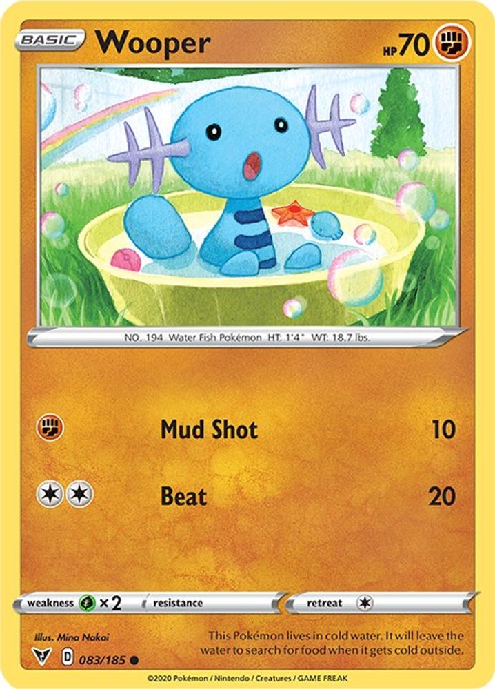 Wooper 083  SWSH04 Vivid Voltage - Common