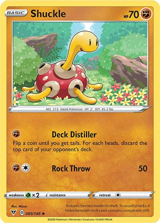Shuckle 085  - Reverse Holofoil SWSH04 Vivid Voltage - Uncommon