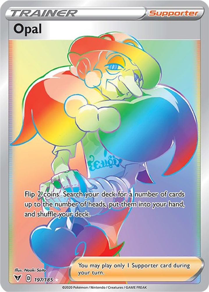 Opal (Secret) 197  - Holofoil SWSH04 Vivid Voltage - Secret Rare