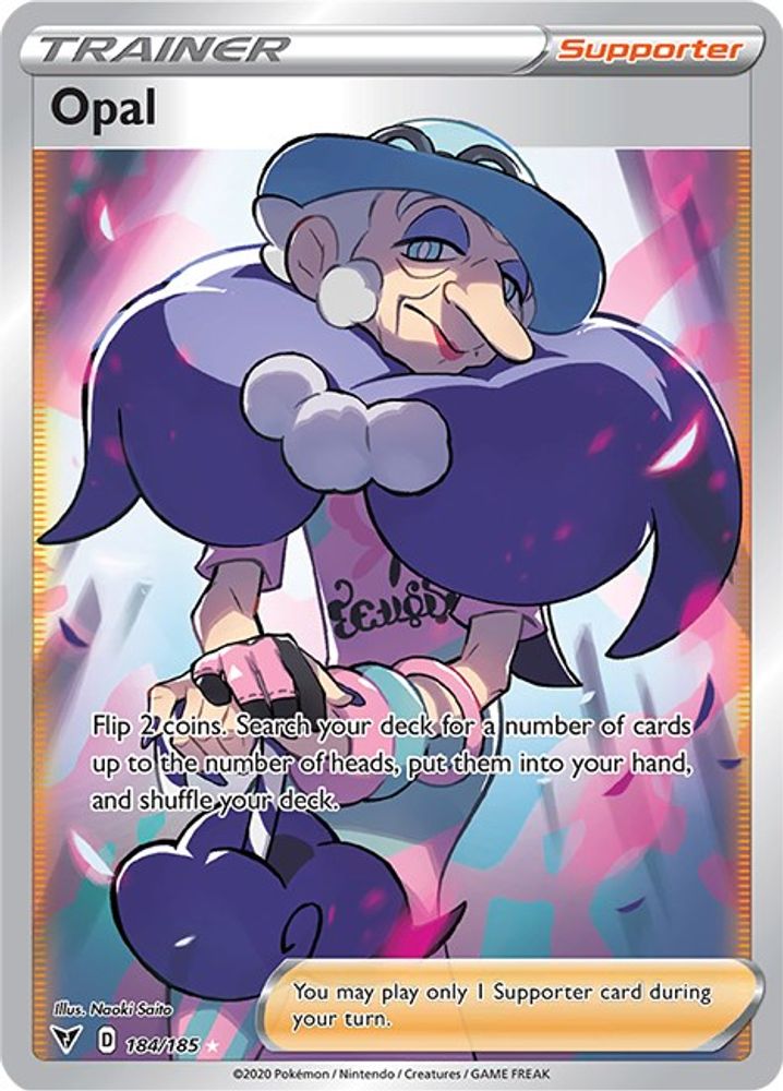 Opal (Full Art) 184  - Holofoil SWSH04 Vivid Voltage - Ultra Rare