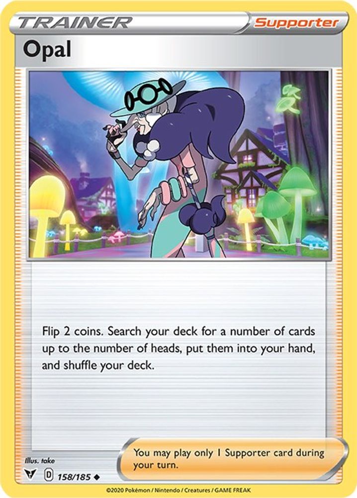 Opal 158  - Reverse Holofoil SWSH04 Vivid Voltage - Uncommon