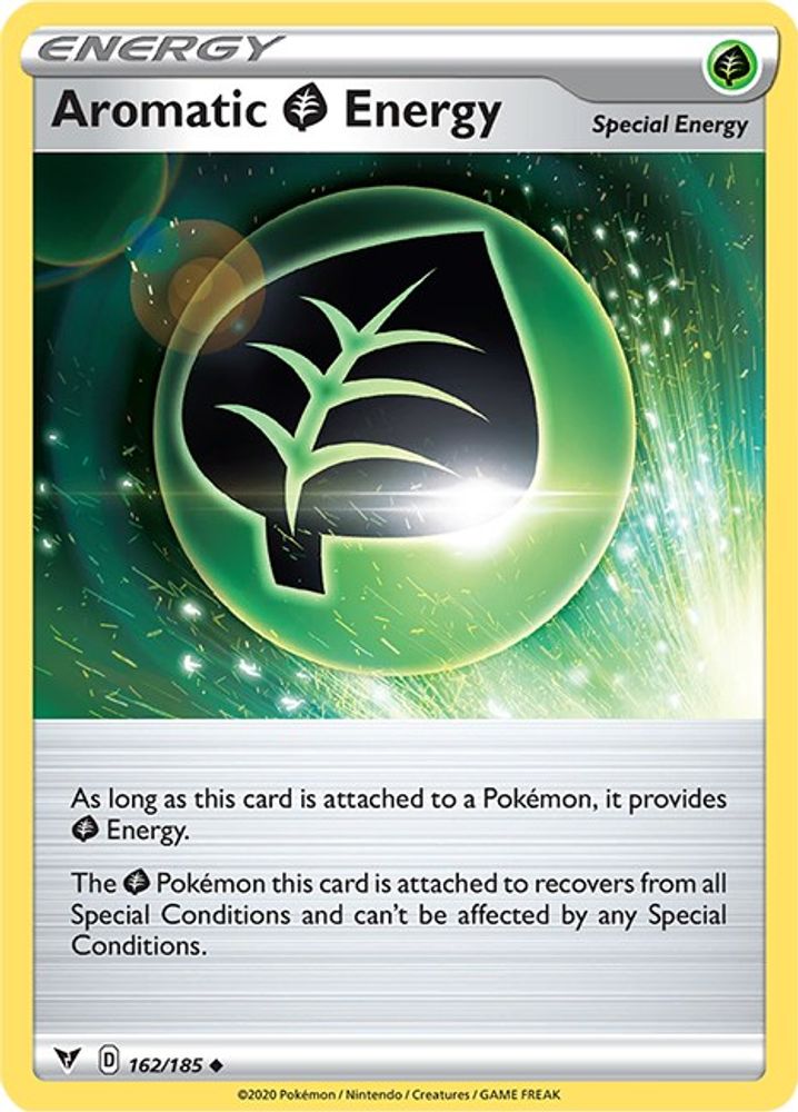 Aromatic Grass Energy 162  - Reverse Holofoil SWSH04 Vivid Voltage - Uncommon