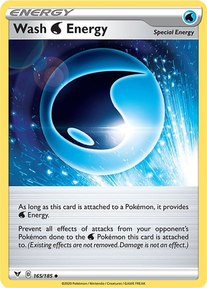 Wash Water Energy 165  - Reverse Holofoil SWSH04 Vivid Voltage - Uncommon