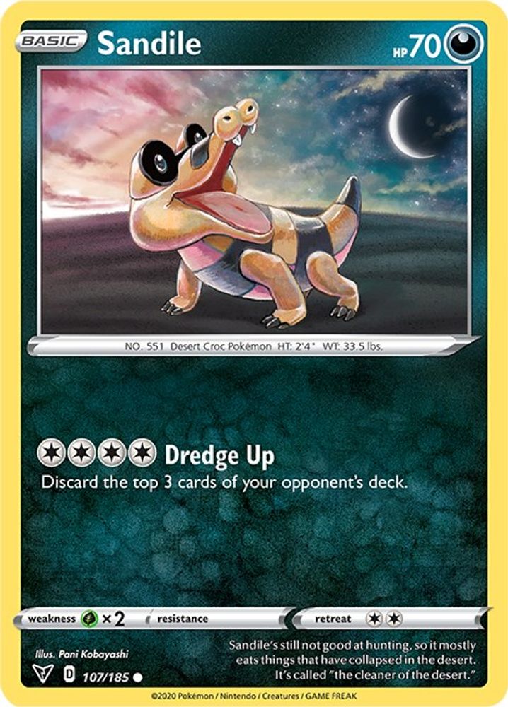 Sandile 107  SWSH04 Vivid Voltage - Common