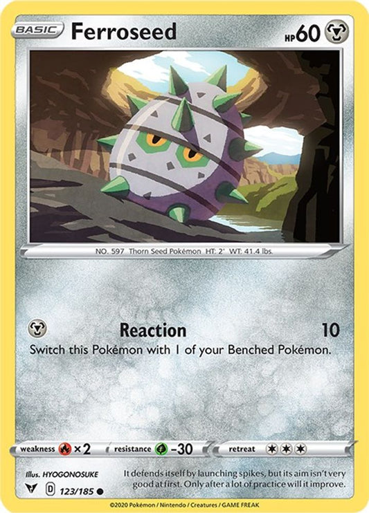 Ferroseed 123  - Reverse Holofoil SWSH04 Vivid Voltage - Common
