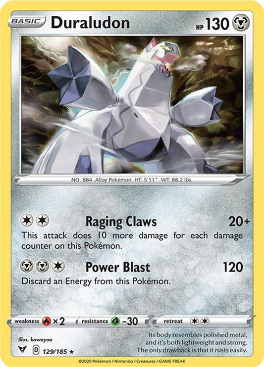 Duraludon 129  - Reverse Holofoil SWSH04 Vivid Voltage - Holo Rare