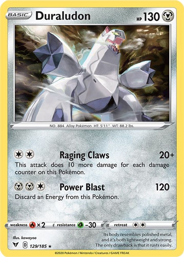 Duraludon 129  - Reverse Holofoil SWSH04 Vivid Voltage - Holo Rare
