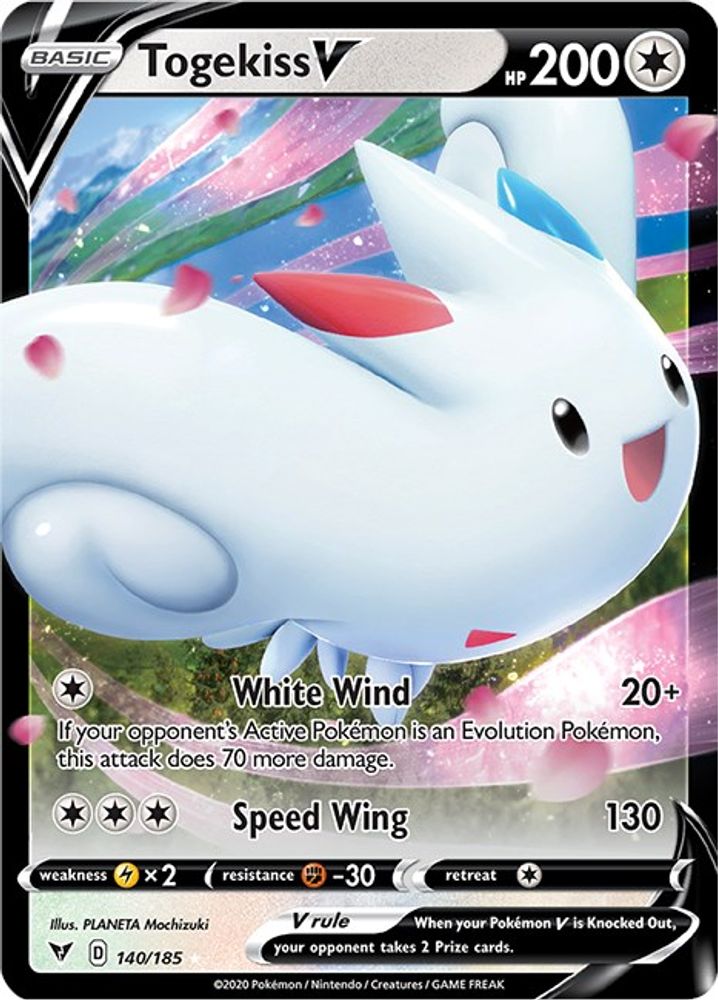 Togekiss V 140  - Holofoil SWSH04 Vivid Voltage - Ultra Rare