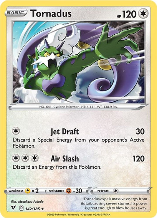 Tornadus 142  - Reverse Holofoil SWSH04 Vivid Voltage - Holo Rare