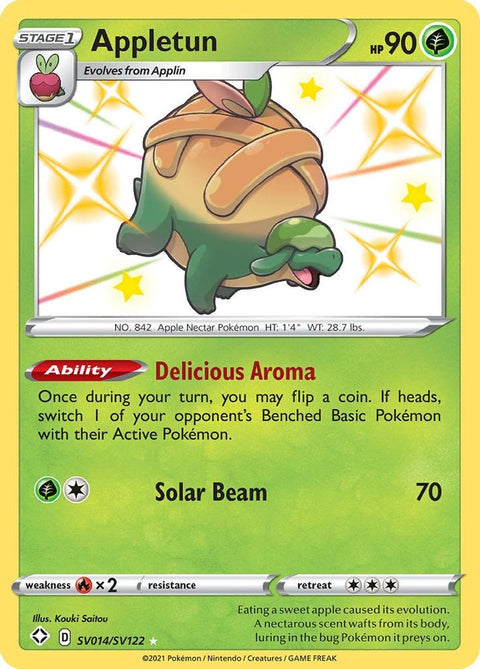 Appletun SV014  - Holofoil Shining Fates Shiny Vault - Shiny Holo Rare