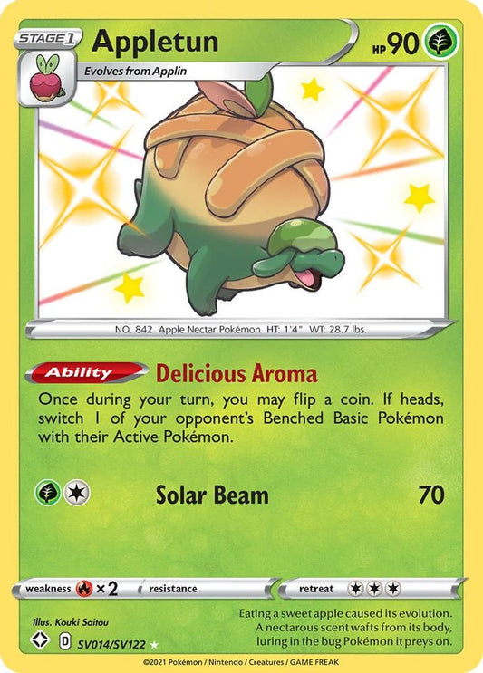 Appletun SV014  - Holofoil Shining Fates Shiny Vault - Shiny Holo Rare