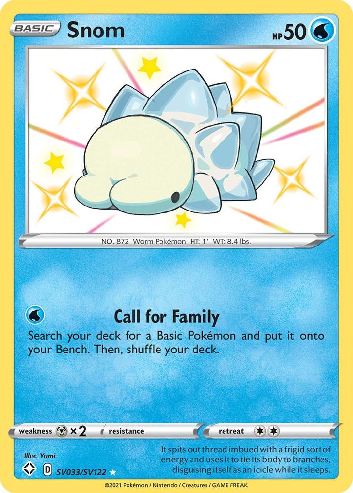 Snom SV033  - Holofoil Shining Fates Shiny Vault - Shiny Holo Rare