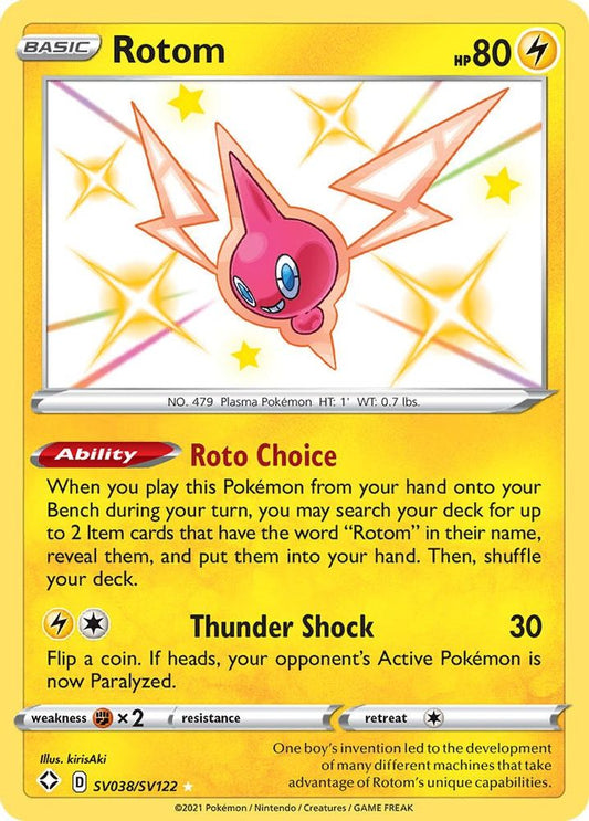 Rotom SV038  - Holofoil Shining Fates Shiny Vault - Shiny Holo Rare