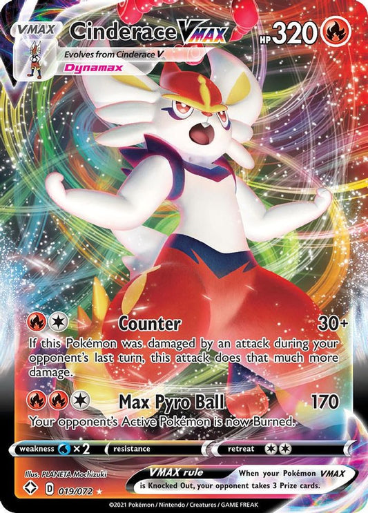 Cinderace VMAX 019  - Holofoil Shining Fates - Ultra Rare