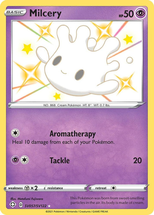 Milcery SV057  - Holofoil Shining Fates Shiny Vault - Shiny Holo Rare