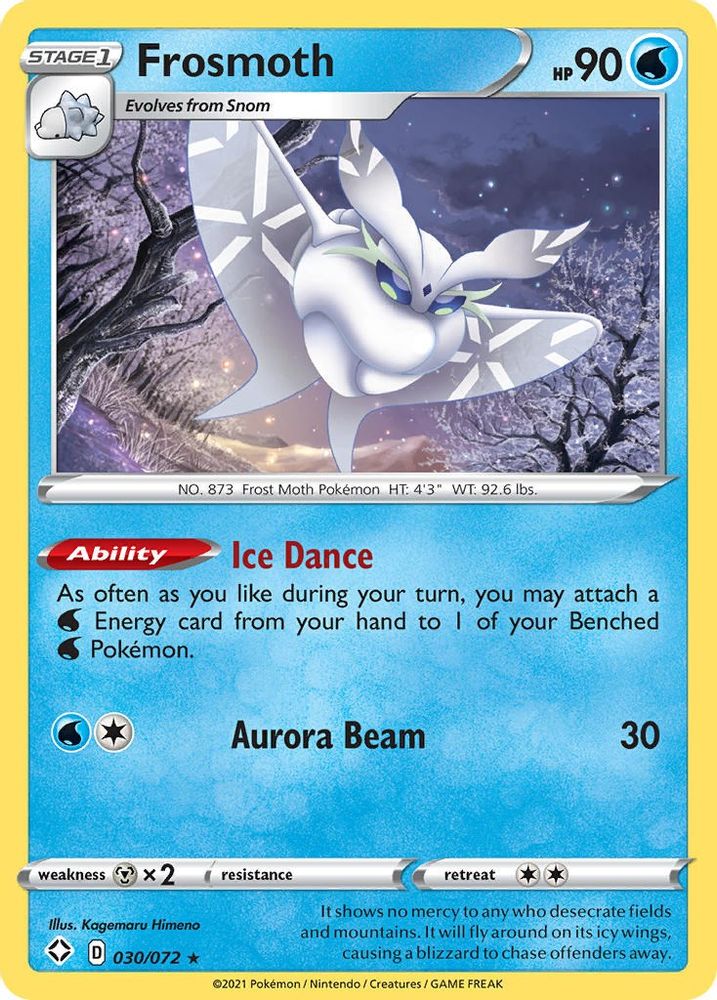 Frosmoth 030  - Reverse Holofoil Shining Fates - Holo Rare