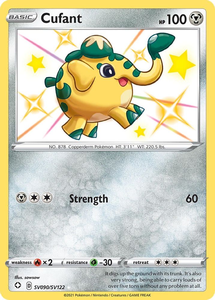 Cufant SV090  - Holofoil Shining Fates Shiny Vault - Shiny Holo Rare