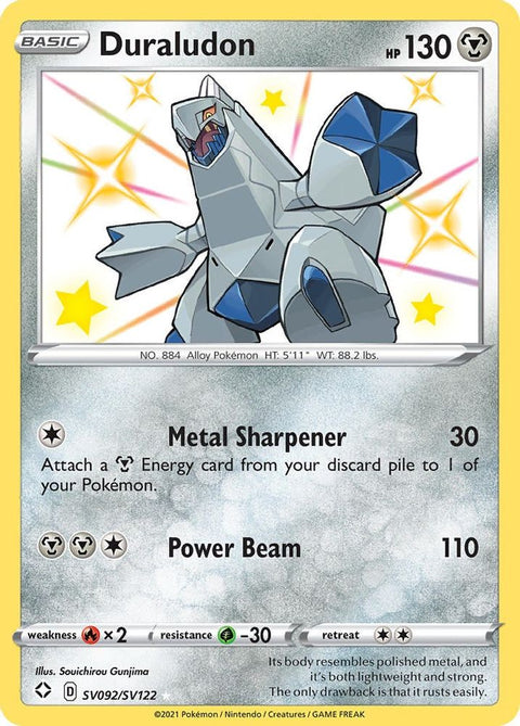 Duraludon SV092  - Holofoil Shining Fates Shiny Vault - Shiny Holo Rare
