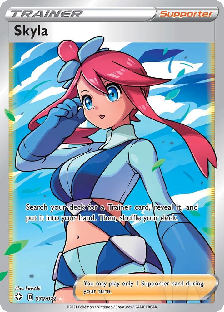 Skyla (Full Art) 072  - Holofoil Shining Fates - Ultra Rare