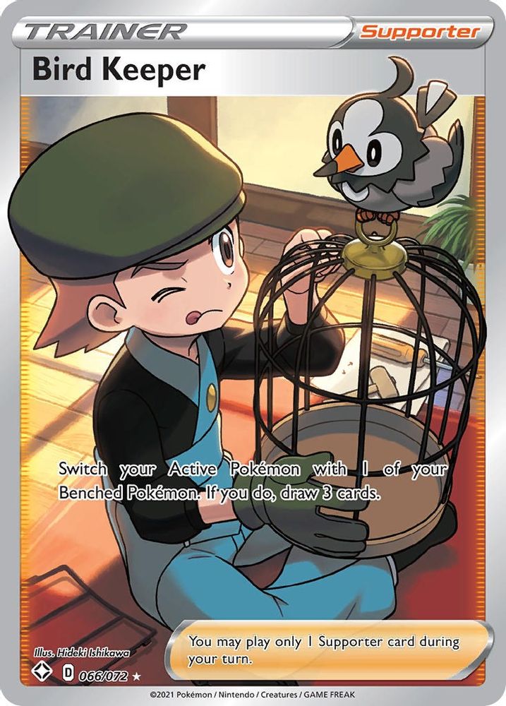 Bird Keeper (Full Art) 066  - Holofoil Shining Fates - Ultra Rare