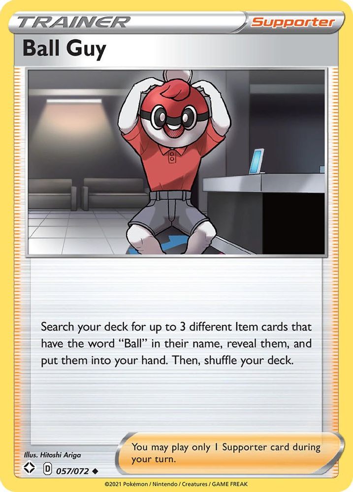 Ball Guy 057  - Reverse Holofoil Shining Fates - Uncommon