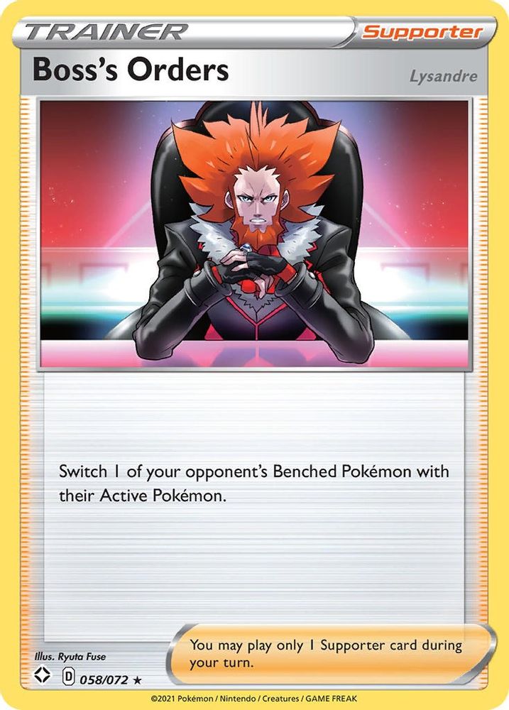 Boss's Orders 058  Shining Fates - Rare