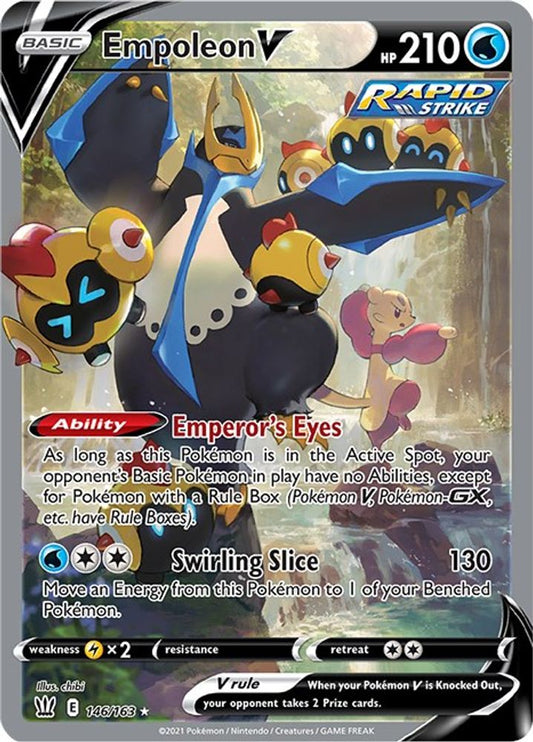 Empoleon V (Alternate Full Art) 146  - Holofoil SWSH05 Battle Styles - Ultra Rare