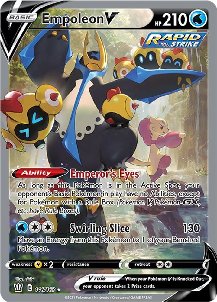 Empoleon V (Alternate Full Art) 146  - Holofoil SWSH05 Battle Styles - Ultra Rare