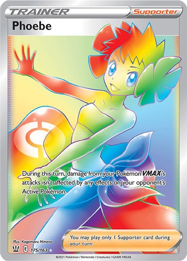 Phoebe (Secret) 175/163  - Holofoil SWSH05 Battle Styles - Secret Rare