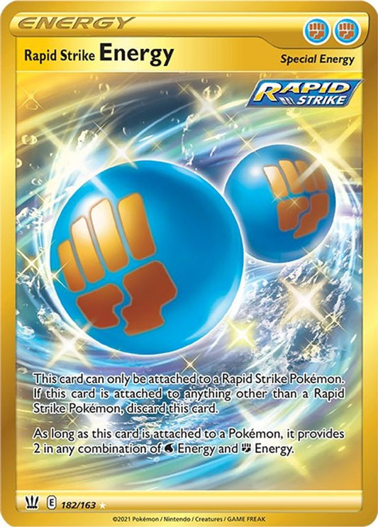 Rapid Strike Energy (Secret) 182  - Holofoil SWSH05 Battle Styles - Secret Rare