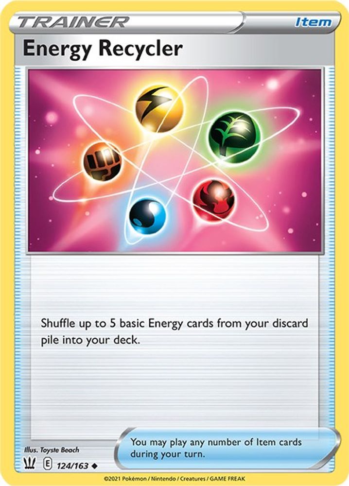 Energy Recycler 124  SWSH05 Battle Styles - Uncommon
