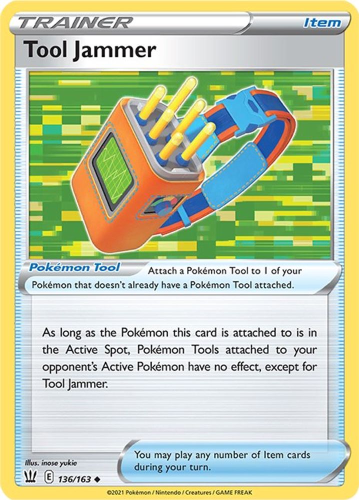 Tool Jammer 136  SWSH05 Battle Styles - Uncommon