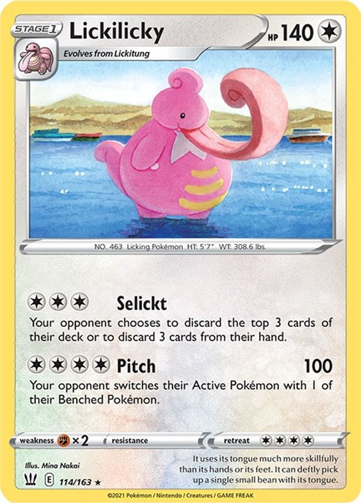 Lickilicky 114  SWSH05 Battle Styles - Rare