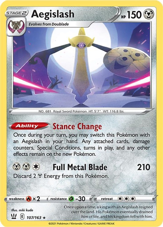 Aegislash (107) (107) 107  - Holofoil SWSH05 Battle Styles - Holo Rare