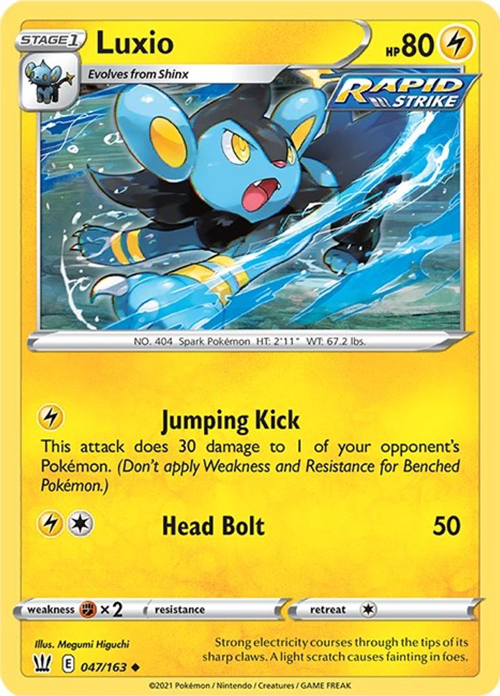 Luxio 047  SWSH05 Battle Styles - Uncommon