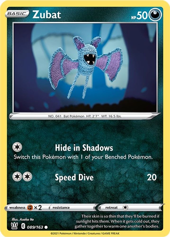 Zubat 089  SWSH05 Battle Styles - Common
