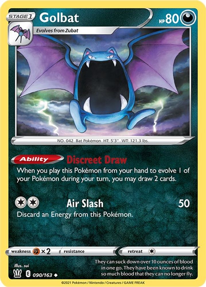Golbat 090  SWSH05 Battle Styles - Uncommon