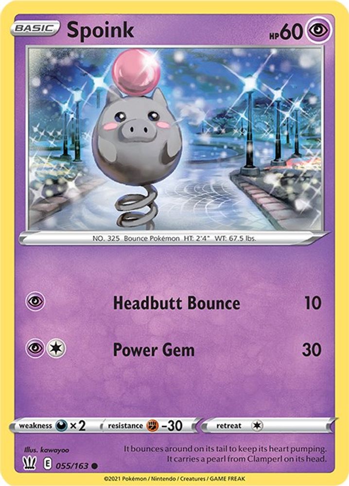 Spoink 055  SWSH05 Battle Styles - Common