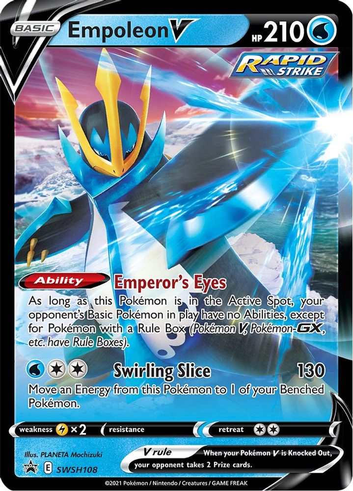 Empoleon V SWSH108  - Holofoil SWSH Sword & Shield Promo Cards - Promo