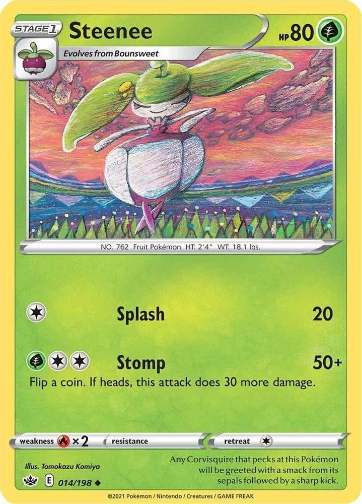 Steenee 014  SWSH06 Chilling Reign - Uncommon