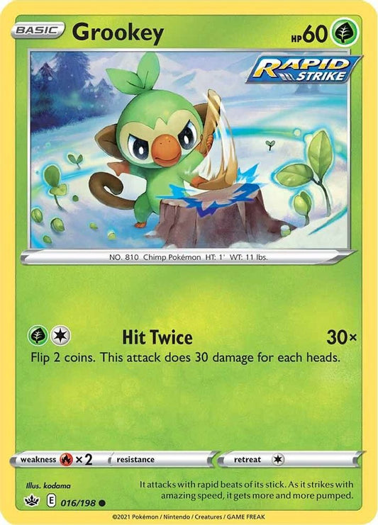 Grookey 016  SWSH06 Chilling Reign - Common