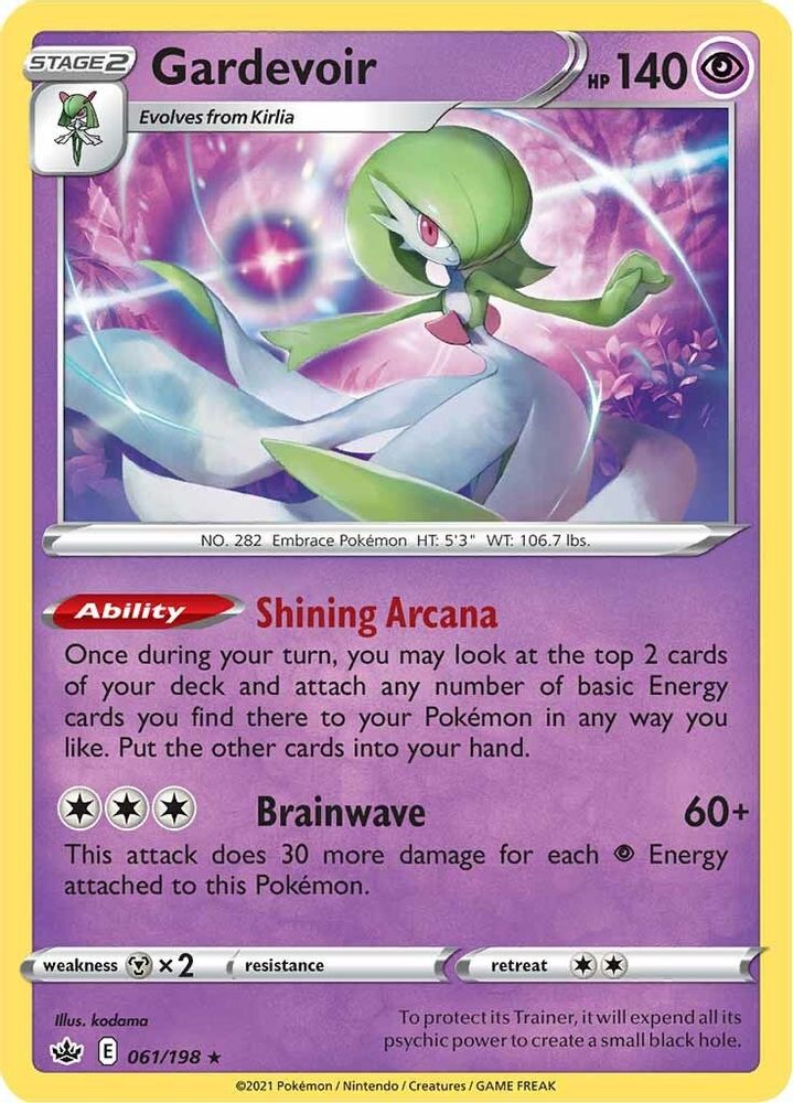 Gardevoir 061  - Reverse Holofoil SWSH06 Chilling Reign - Holo Rare