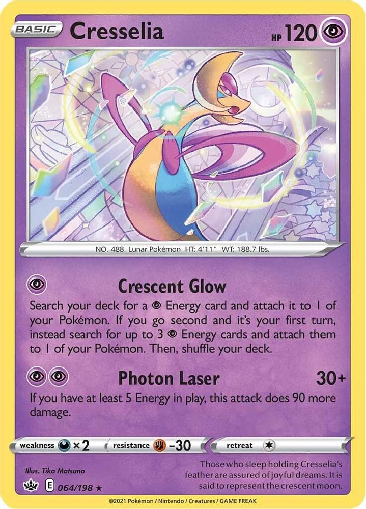 Cresselia 064  - Reverse Holofoil SWSH06 Chilling Reign - Holo Rare