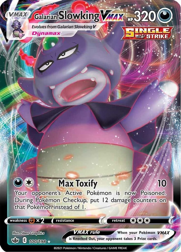 Galarian Slowking VMAX 100  - Holofoil SWSH06 Chilling Reign - Ultra Rare