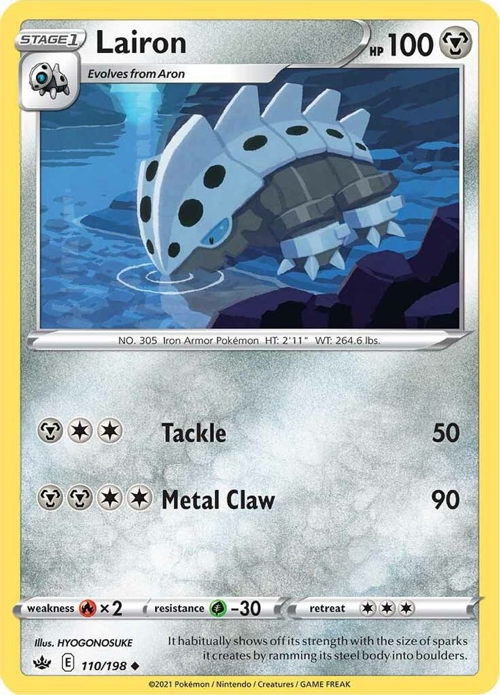 Lairon 110  SWSH06 Chilling Reign - Uncommon