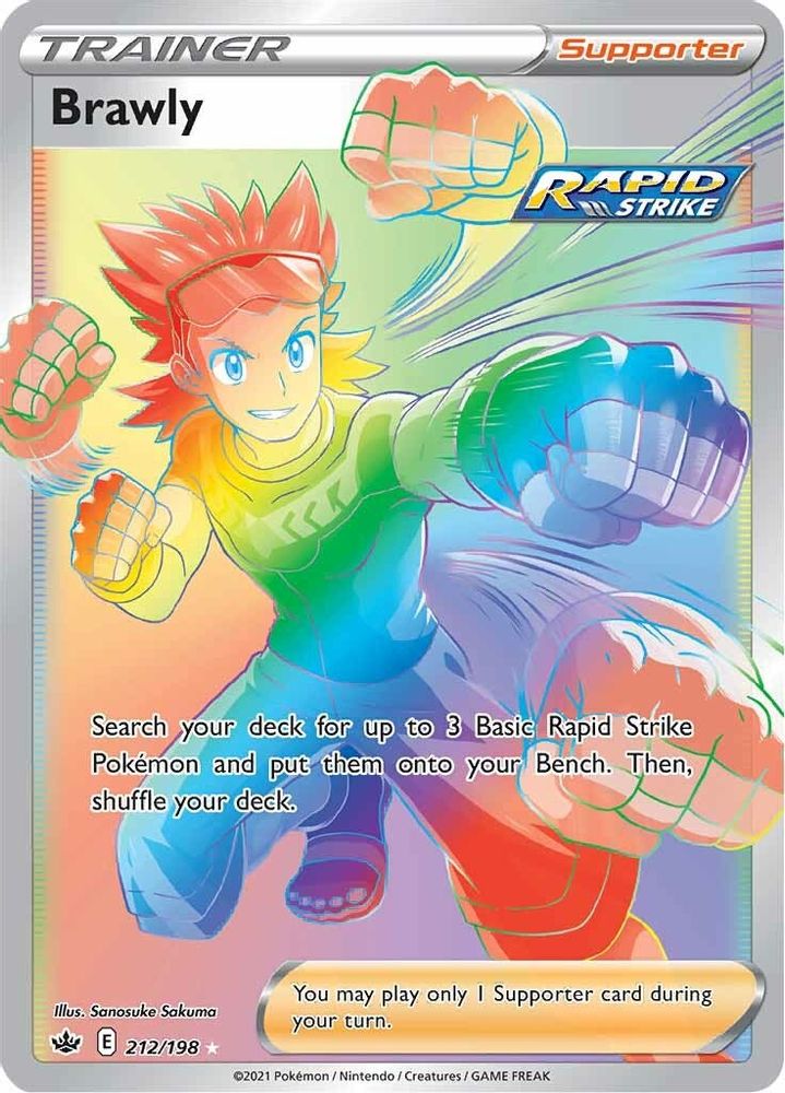 Brawly (Secret)  - Holofoil SWSH06 Chilling Reign - Secret Rare