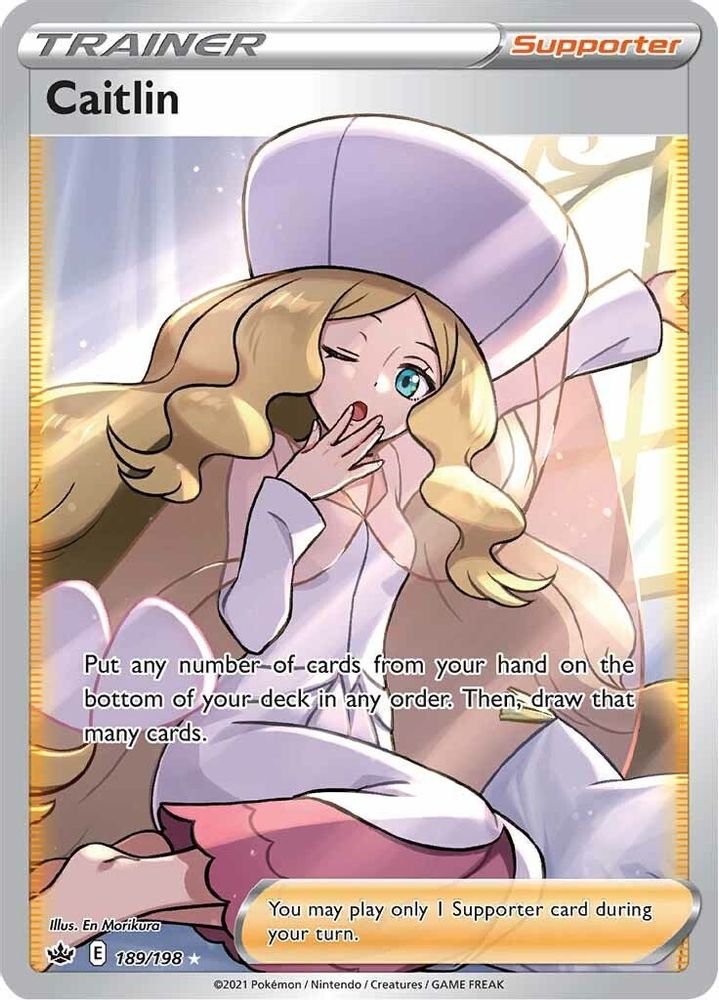 Caitlin (Full Art) 189  - Holofoil SWSH06 Chilling Reign - Ultra Rare
