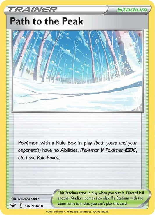 Path to the Peak 148  - Reverse Holofoil SWSH06 Chilling Reign - Uncommon